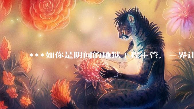***如你是阴间的地狱工程主管，三界让你来设计并管理地狱，你会怎么设计?生前犯哪些罪恶，会坠入你的地狱?